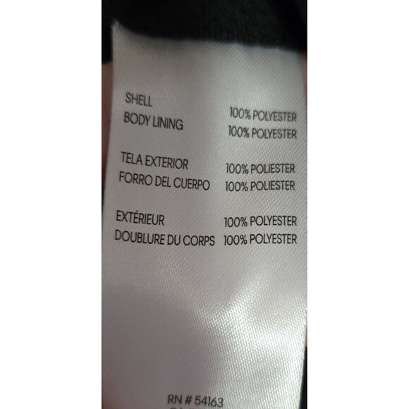 Calvin Klein Women’s Water Resistant Windbreaker Track Jacket Black Size Large - Picture 5 of 13